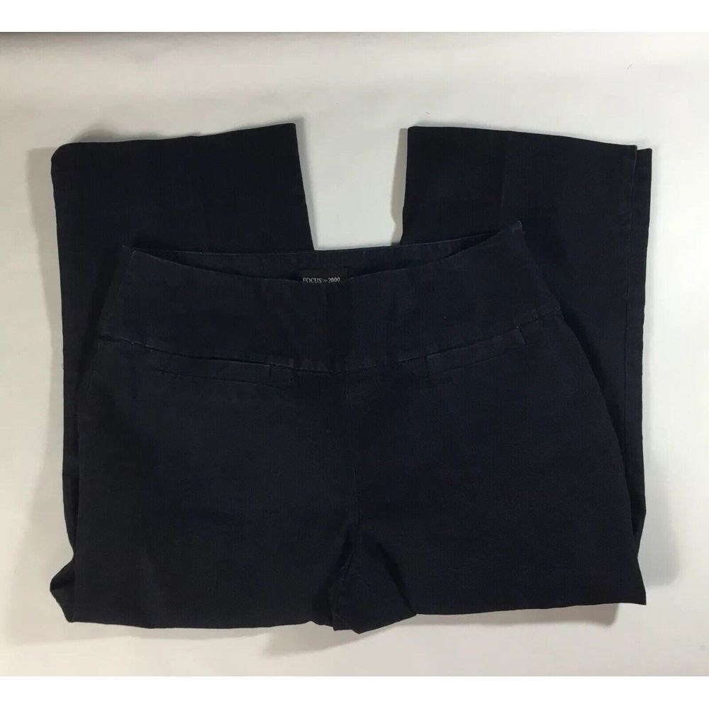 Focus 2000 capris Womens Size 10P stretchy‎ denim stretch Pants cotton blend